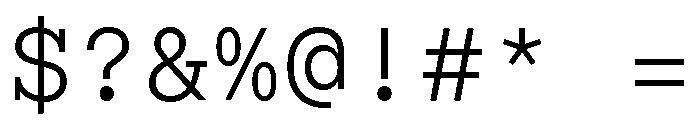 ABCSimonMono Light Font OTHER CHARS