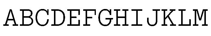 ABCSimonMono Light Font UPPERCASE