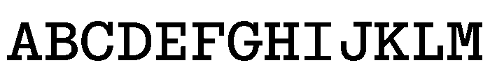 ABCSimonMono Medium Font UPPERCASE