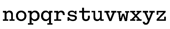 ABCSimonMono Medium Font LOWERCASE