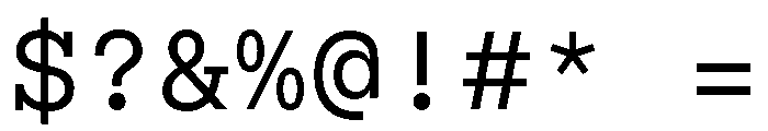 ABCSimonMono Regular Font OTHER CHARS