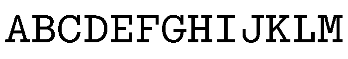 ABCSimonMono Regular Font UPPERCASE