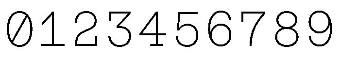 ABCSimonMono Thin Font OTHER CHARS