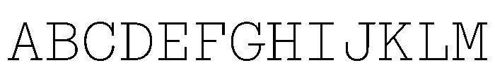 ABCSimonMono Thin Font UPPERCASE