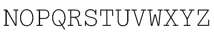 ABCSimonMono Thin Font UPPERCASE
