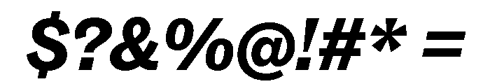 ABCSocial BlackItalic Font OTHER CHARS