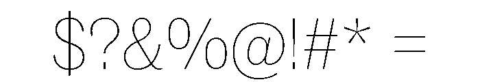 ABCSocial Hairline Font OTHER CHARS