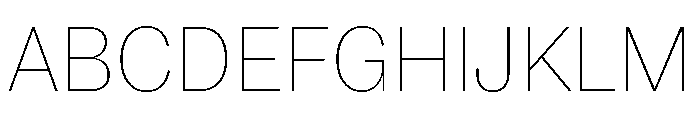 ABCSocial Hairline Font UPPERCASE