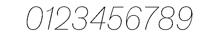 ABCSocial HairlineItalic Font OTHER CHARS