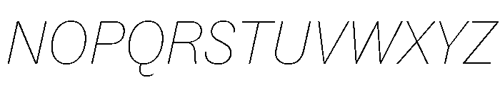 ABCSocial HairlineItalic Font UPPERCASE