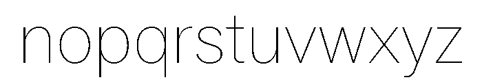 ABCSocial Hairline Font LOWERCASE