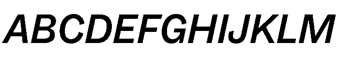 ABCSocial MediumItalic Font UPPERCASE