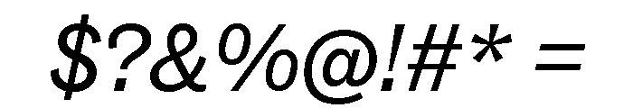 ABCSocial RegularItalic Font OTHER CHARS