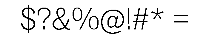 ABCSocial Thin Font OTHER CHARS