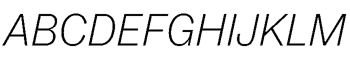 ABCSocial ThinItalic Font UPPERCASE