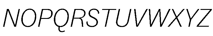 ABCSocial ThinItalic Font UPPERCASE