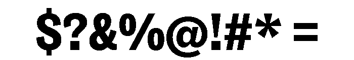 ABCSocialCondensed Black Font OTHER CHARS