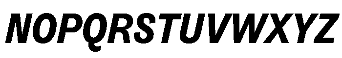 ABCSocialCondensed BlackItalic Font UPPERCASE