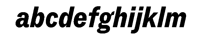 ABCSocialCondensed BlackItalic FONT