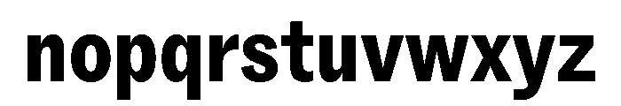 ABCSocialCondensed Black Font LOWERCASE