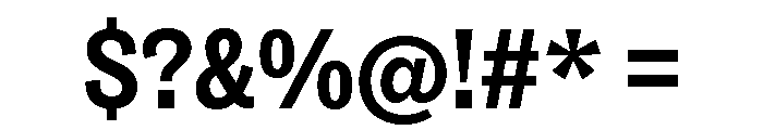 ABCSocialCondensed Bold Font OTHER CHARS