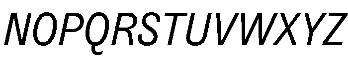 ABCSocialCondensed BookItalic Font UPPERCASE