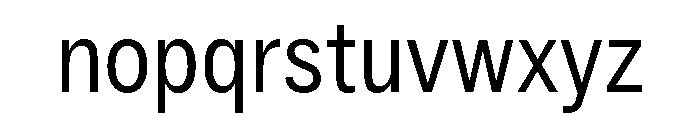 ABCSocialCondensed Book Font LOWERCASE