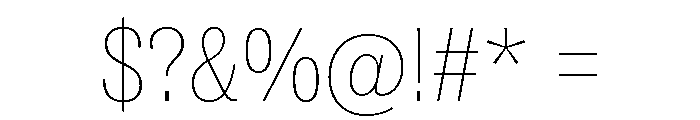 ABCSocialCondensed Hairline Font OTHER CHARS
