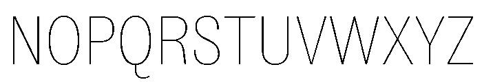 ABCSocialCondensed Hairline Font UPPERCASE