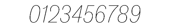 ABCSocialCondensed HairlineItalic Font OTHER CHARS