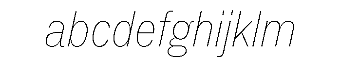 ABCSocialCondensed HairlineItalic FONT