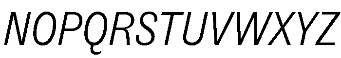 ABCSocialCondensed LightItalic Font UPPERCASE