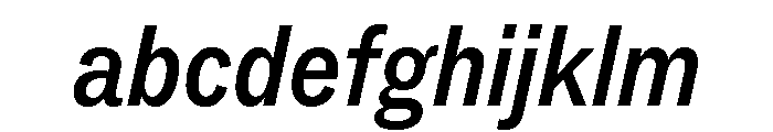 ABCSocialCondensed MediumItalic FONT