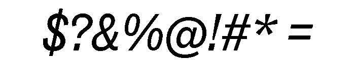 ABCSocialCondensed RegularItalic Font OTHER CHARS