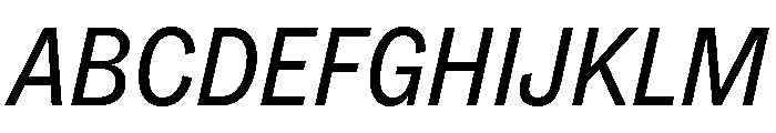 ABCSocialCondensed RegularItalic Font UPPERCASE