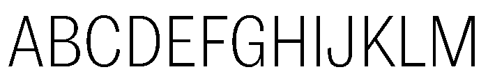 ABCSocialCondensed Thin Font UPPERCASE