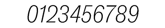 ABCSocialCondensed ThinItalic Font OTHER CHARS