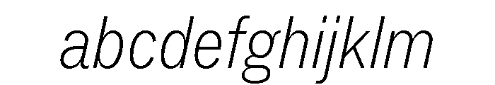 ABCSocialCondensed ThinItalic FONT