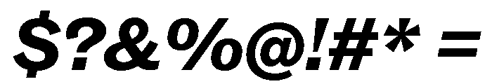 ABCSocialExtended BlackItalic Font OTHER CHARS