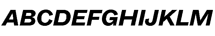 ABCSocialExtended BlackItalic Font UPPERCASE