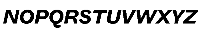 ABCSocialExtended BlackItalic Font UPPERCASE