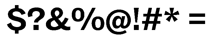 ABCSocialExtended Bold Font OTHER CHARS
