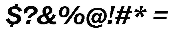 ABCSocialExtended BoldItalic Font OTHER CHARS