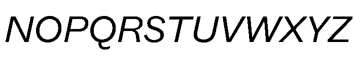 ABCSocialExtended BookItalic Font UPPERCASE