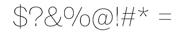 ABCSocialExtended Hairline Font OTHER CHARS