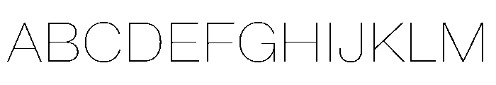 ABCSocialExtended Hairline Font UPPERCASE