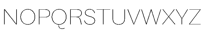 ABCSocialExtended Hairline Font UPPERCASE