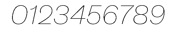 ABCSocialExtended HairlineItalic Font OTHER CHARS