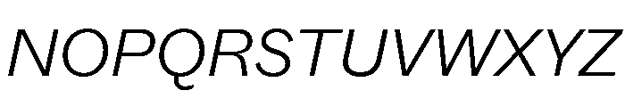 ABCSocialExtended LightItalic Font UPPERCASE