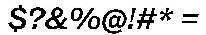 ABCSocialExtended MediumItalic Font OTHER CHARS